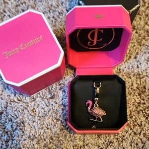 Juicy Pave Pink Flamingo Charm